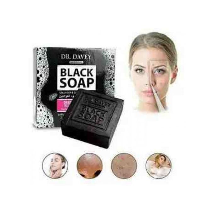 DR RASHEL Black soap with Activated charcoal and collagen 100g isto remove blackheads and bleaching and tighten pores and removing acne. Order for this Dr Rashel Collagen & Charcoal Black Soap