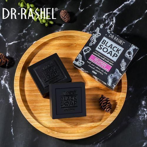 DR RASHEL Black soap with Activated charcoal and collagen 100g isto remove blackheads and bleaching and tighten pores and removing acne. Order for this Dr Rashel Collagen & Charcoal Black Soap