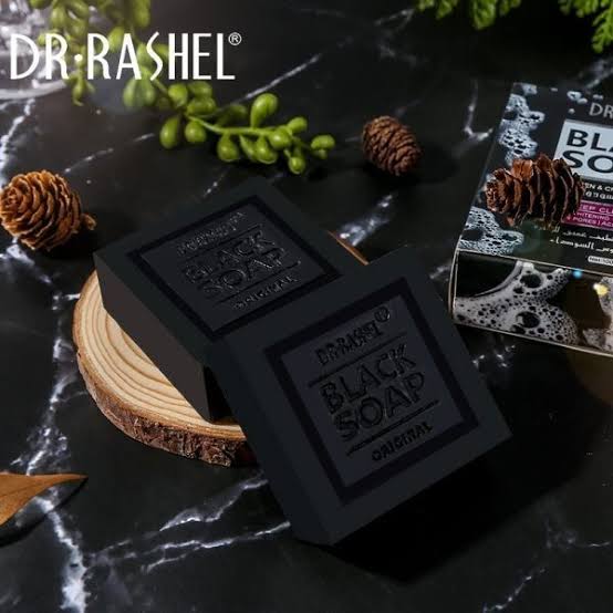 DR RASHEL Black soap with Activated charcoal and collagen 100g isto remove blackheads and bleaching and tighten pores and removing acne. Order for this Dr Rashel Collagen & Charcoal Black Soap