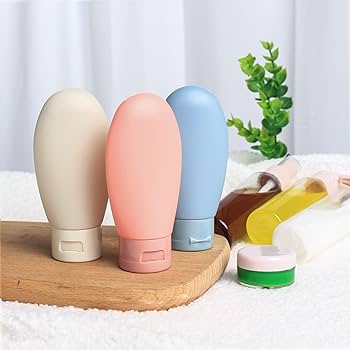 11 Pcs Travel Refillable Bottles Lotion Spray Travel Bottles lotion bottle 80ml, spray bottle 50ml, empty bottle 30ml, cream bottle 10g/2 Squeeze bottle 60ml/3; set: 135g Color: transparent.