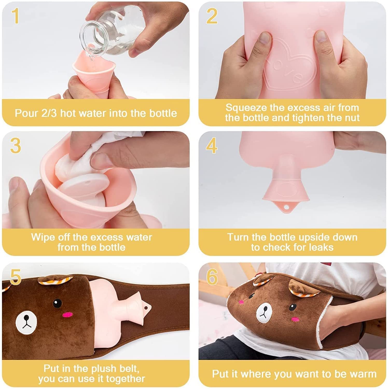 Hot Water Bottle With Cover Hot Water Bottle Belt Waist Hot Water Bottle Bed Bottle hot water bottles are made from 100% natural rubber, which helps maintain liquid temperature and hold the heat .