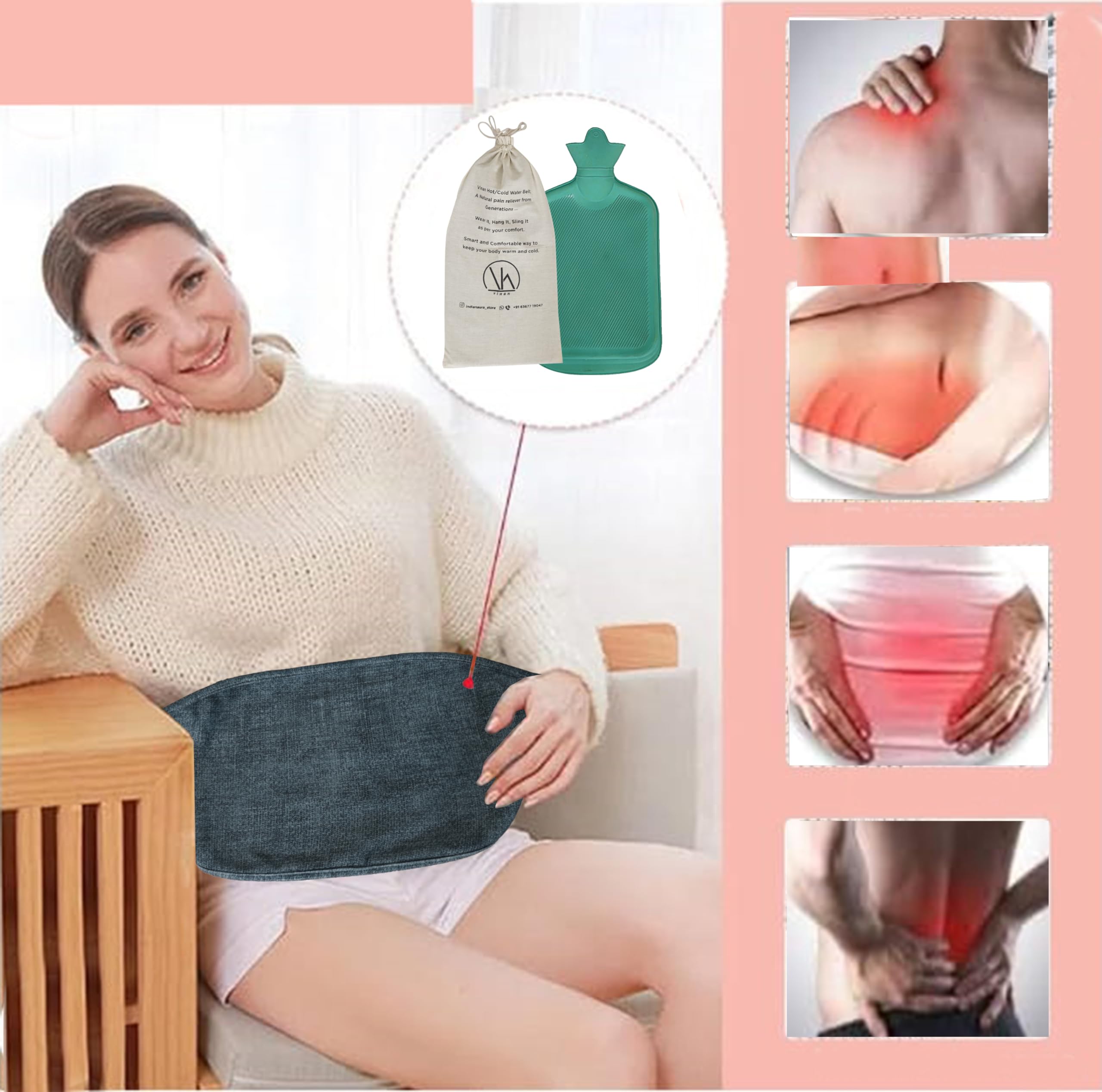 Hot Water Bottle With Cover Hot Water Bottle Belt Waist Hot Water Bottle Bed Bottle hot water bottles are made from 100% natural rubber, which helps maintain liquid temperature and hold the heat .