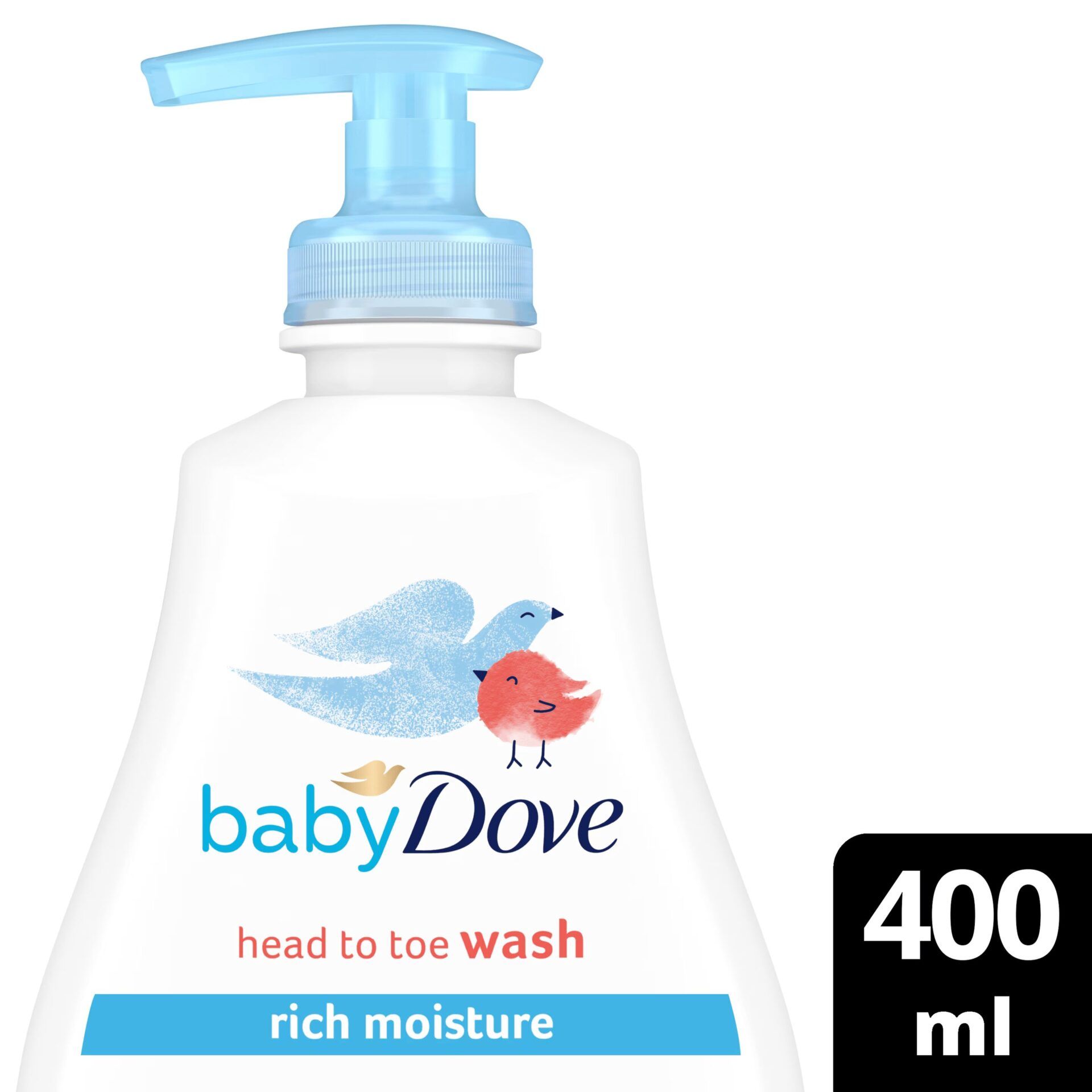 Dove Baby Head To Toe Body Wash Sensitive Moisture  it helps to replenish the essential moisture and nutrients that baby’s skin can lose during bathtime, leaving it feeling touchably softer .