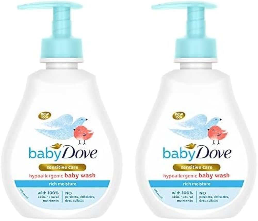 Dove Baby Head To Toe Body Wash Sensitive Moisture  it helps to replenish the essential moisture and nutrients that baby’s skin can lose during bathtime, leaving it feeling touchably softer .
