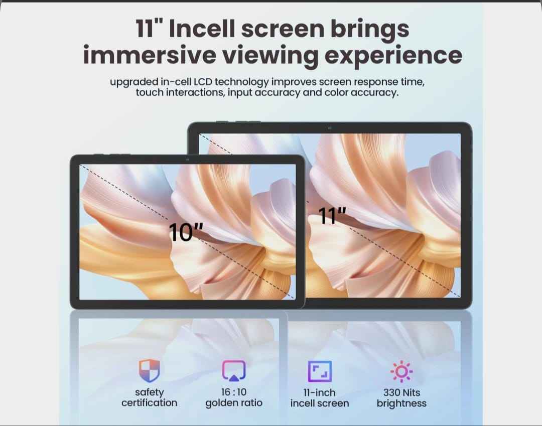 BRAND NEW MODIO M92 TABLET
16 GB RAM 1 TB STORAGE
11 INCH SCREEN DISPLAY