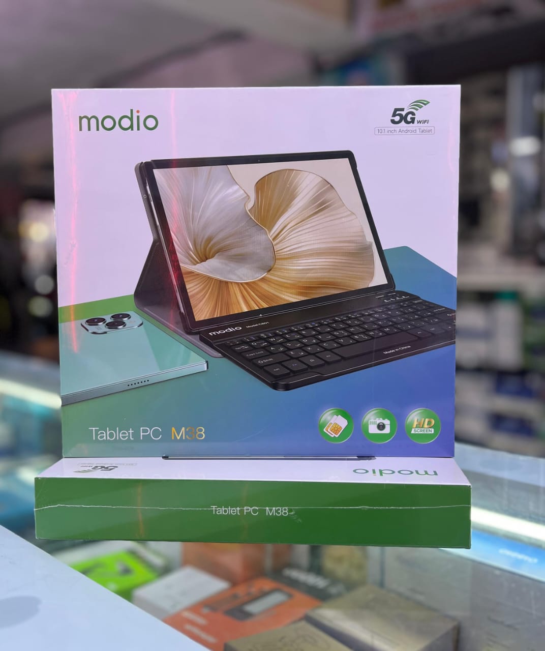 MODIO M38 PC TABLETS
10.1 INCH ANDROID TABLET
16 GB RAM 1 TB STORAGE
WITH KEYBOARD & MOUSE