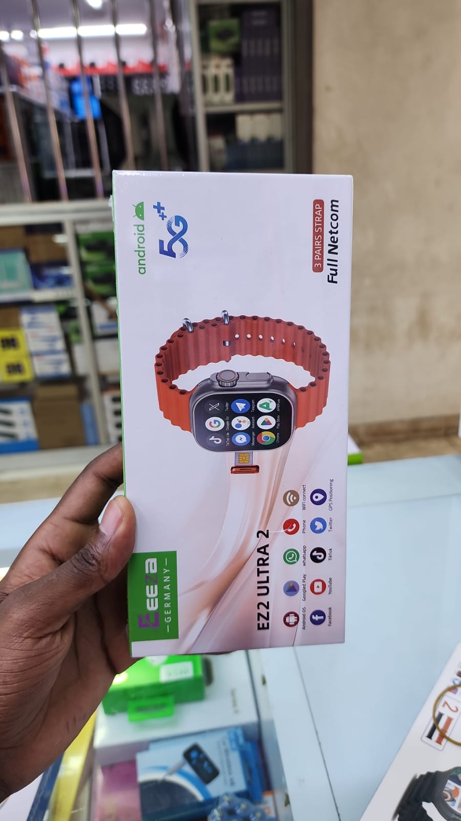 EZ2 ULTRA 2 SMARTWATCH
3 PAIRS STRAP
FULL NETCOM
5G CONNECTION
SUPPORTS SIMCARD