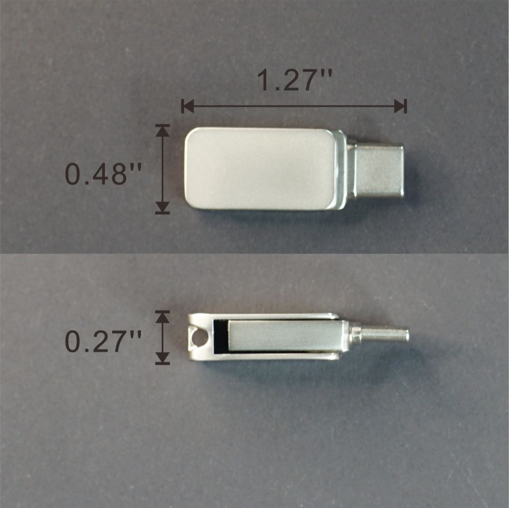 Dual USB Type C OTG and USB A 3.2 Flash Drive 64GB, 2 in 1 Thumb Drives USBC Memory Stick Data Srorage for Smartphone/Tablet/Laptop/Speaker