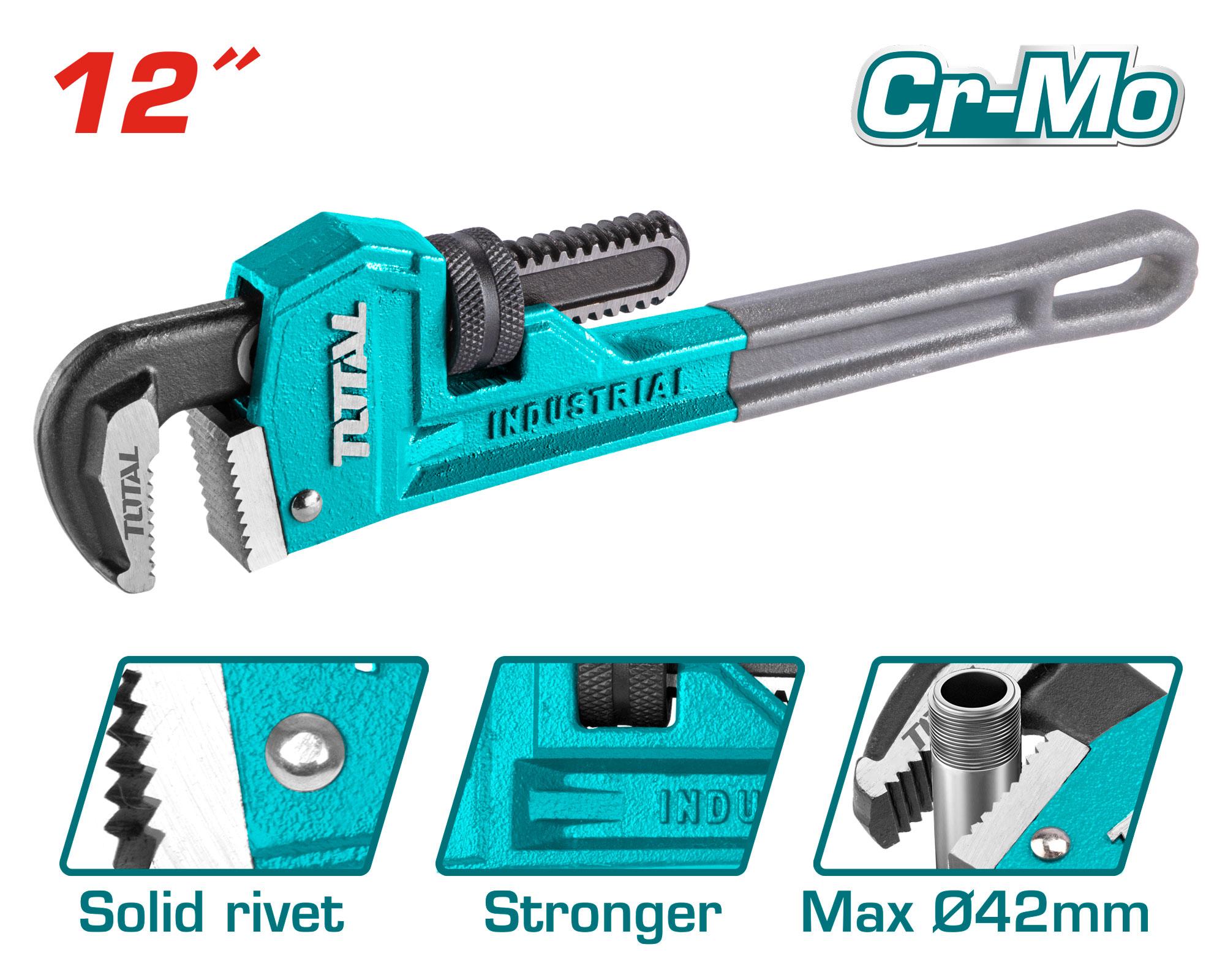 THT171206 Pipe wrench Size:12" (300mm)