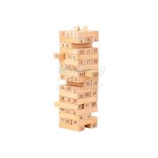 54pcs Mini Jenga Block Game Set – Classic Stacking Fun in Compact Size