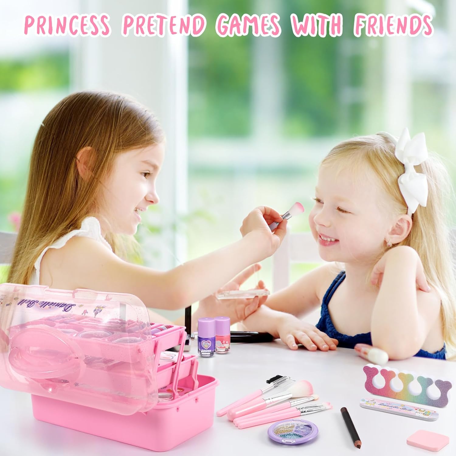 NEW & FUN!
Let your little one sparkle with the Kids Makeup Set – Safe, colorful, and playful!
✅ All-in-One Kit – Lip gloss, eyeshadow, blush & more.
✅ Non-Toxic & Washable – Safe for young skin.