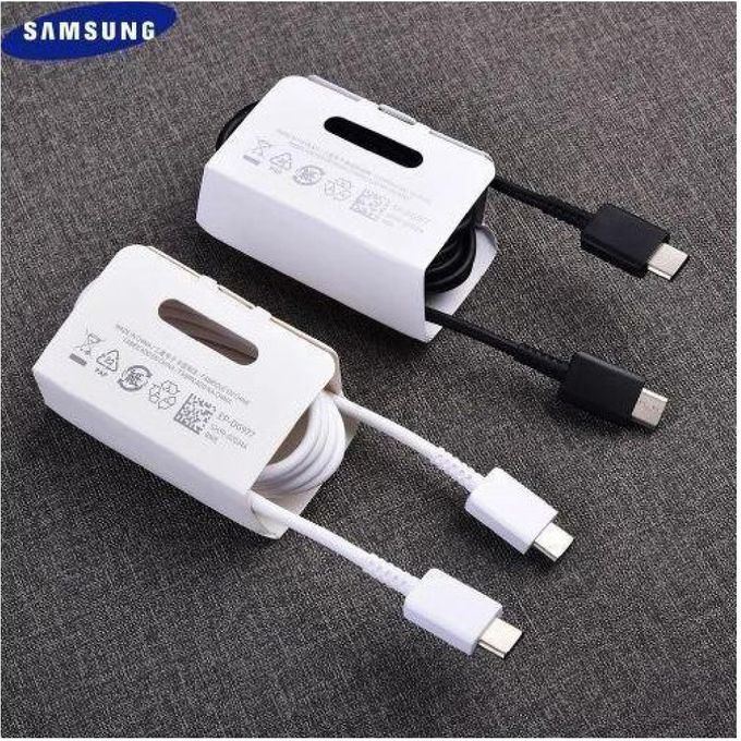Samsung 45W Super Fast Charger Adapter With Type C To C Output cable