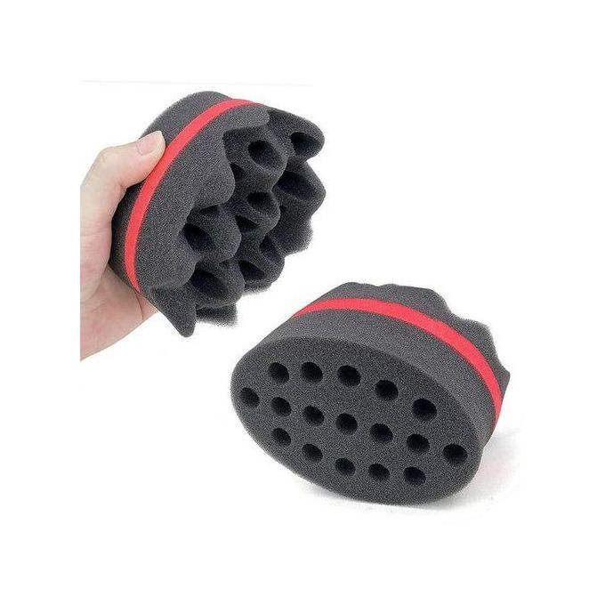 Hair Sponge Oval Curl Twist Coil Brush Sponge for Dreads Locking (Small)
