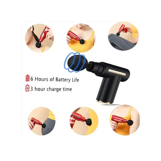 Electric Massager Handheld Massager Gun Neck Vertebra Back Muscle Massage Body Massager Pain Relief