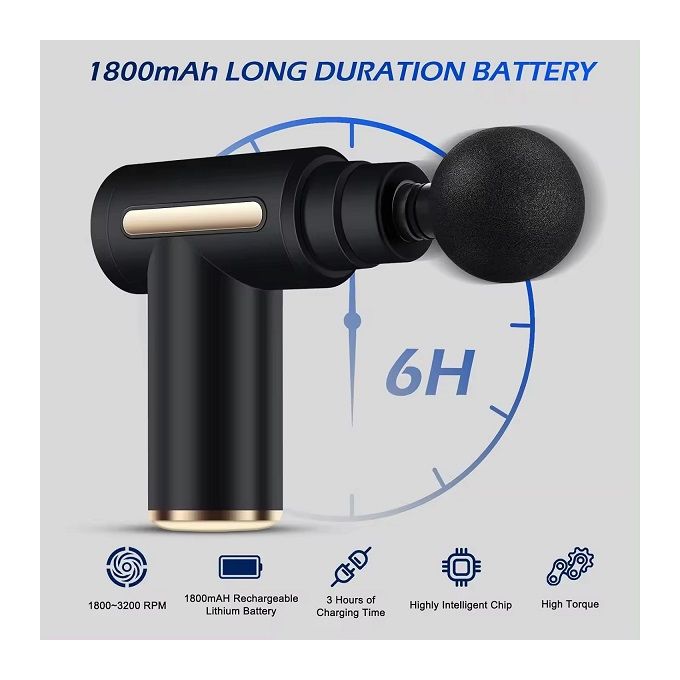 Electric Massager Handheld Massager Gun Neck Vertebra Back Muscle Massage Body Massager Pain Relief