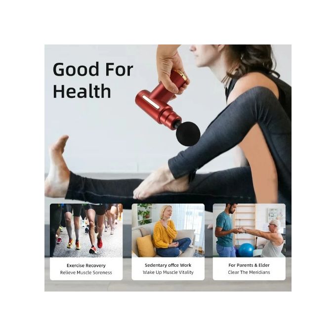 Electric Massager Handheld Massager Gun Neck Vertebra Back Muscle Massage Body Massager Pain Relief