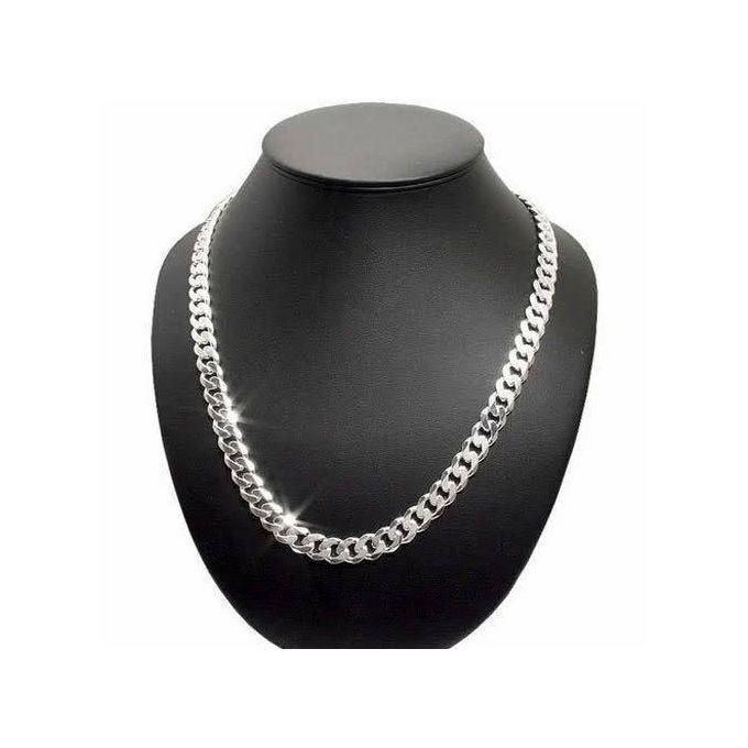 Chunky High Quality Silver Chain Necklace Fashionable Men Chain