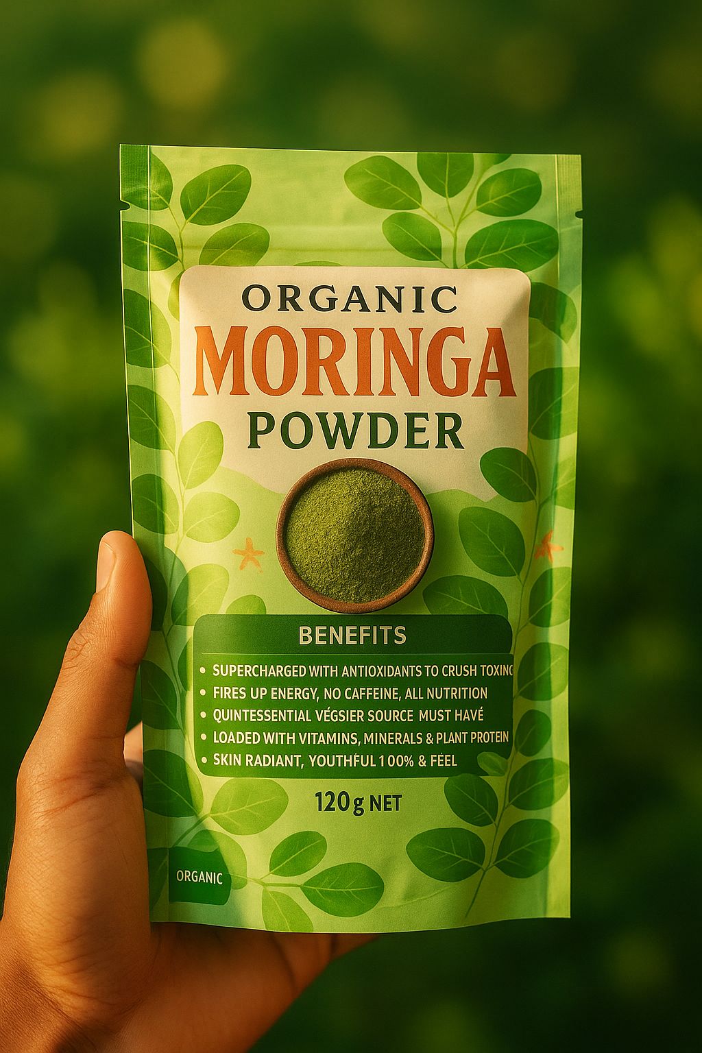 Moringa Organic Leaf Powder - 120grams