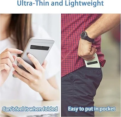 Sawa Ultra-Thin Invisible Phone Kickstand, Adjustable Vertical and Horizontal Placement Phone Stand Kickstand Phone case Metal Kick Stand Compatible with Any Cellphone