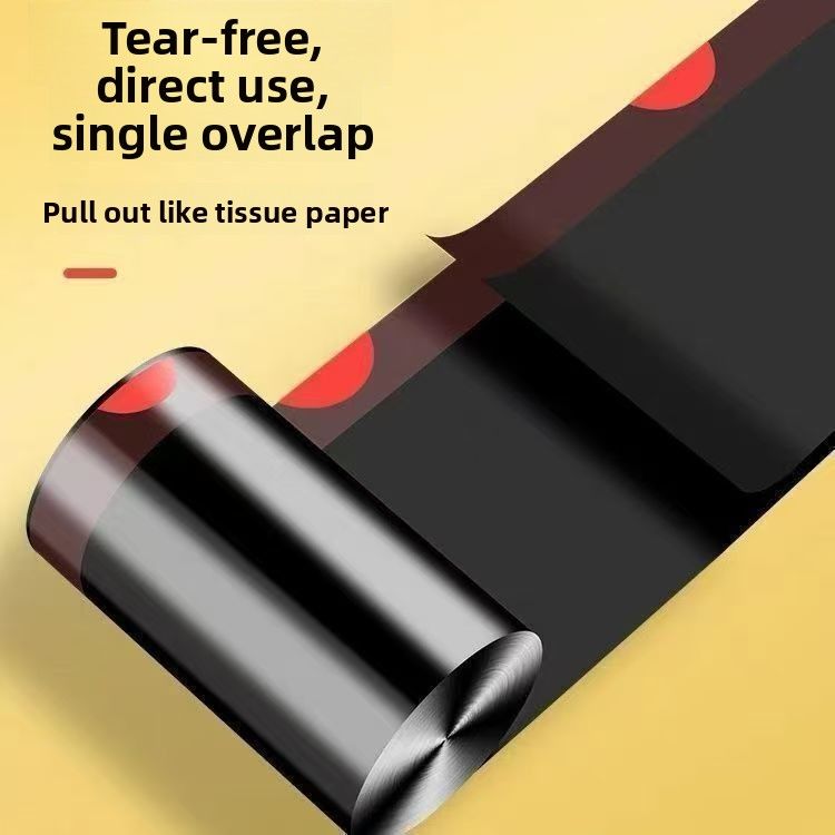 No tear-free household portable extra-thick garbage bag drawstring thickened kitchen disposable large automatic closing plastic bag