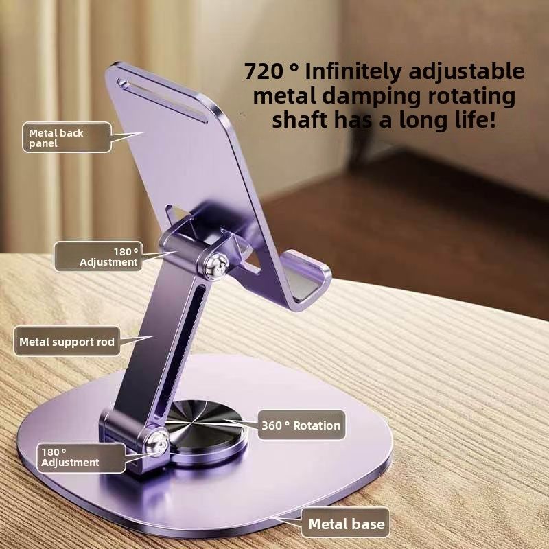 You deserve it ！   360° rotatable mobile phone stand foldable bracket multi-function stable mobile phone tablet metal stand