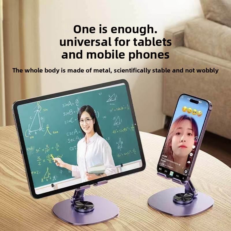 You deserve it ！   360° rotatable mobile phone stand foldable bracket multi-function stable mobile phone tablet metal stand