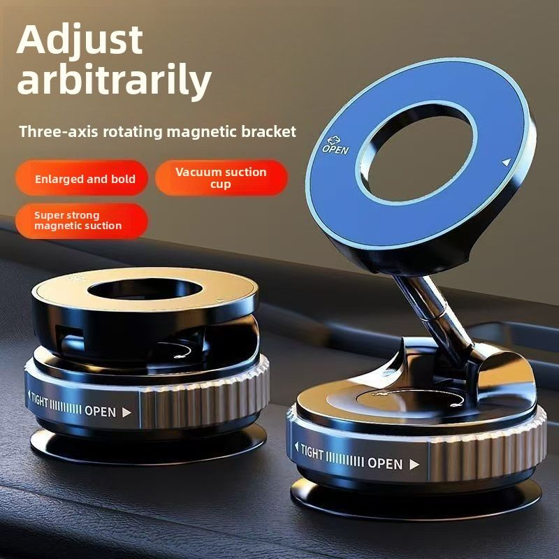 New foldable vacuum suction cup magnetic suction mobile phone holder for desktop home car navigation