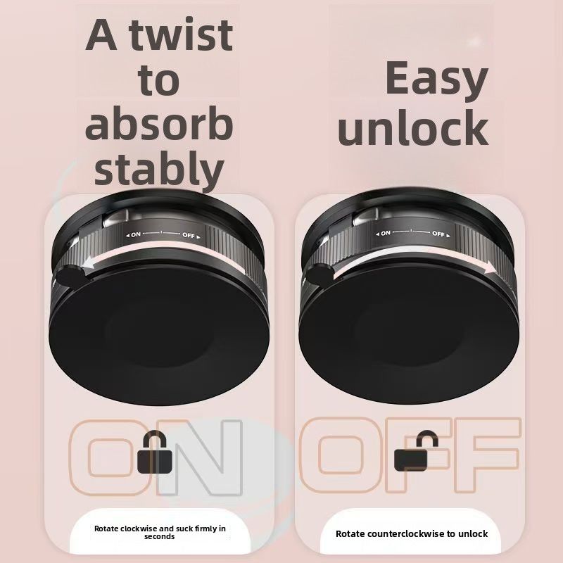 New foldable vacuum suction cup magnetic suction mobile phone holder for desktop home car navigation