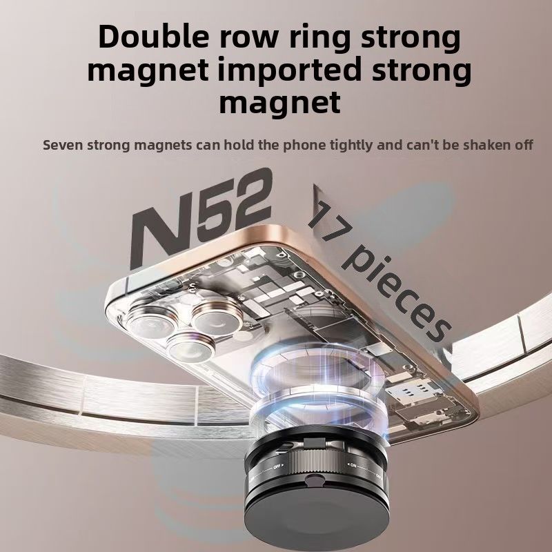 New foldable vacuum suction cup magnetic suction mobile phone holder for desktop home car navigation