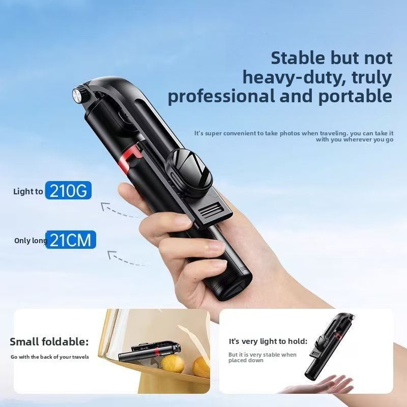 1.7m selfie stick tripod multi-function photography Bluetooth connection portable universal 360-degree mobile phone stand