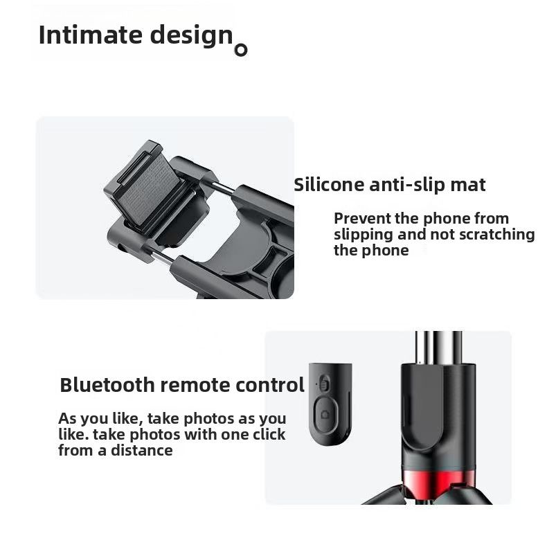 1.7m selfie stick tripod multi-function photography Bluetooth connection portable universal 360-degree mobile phone stand