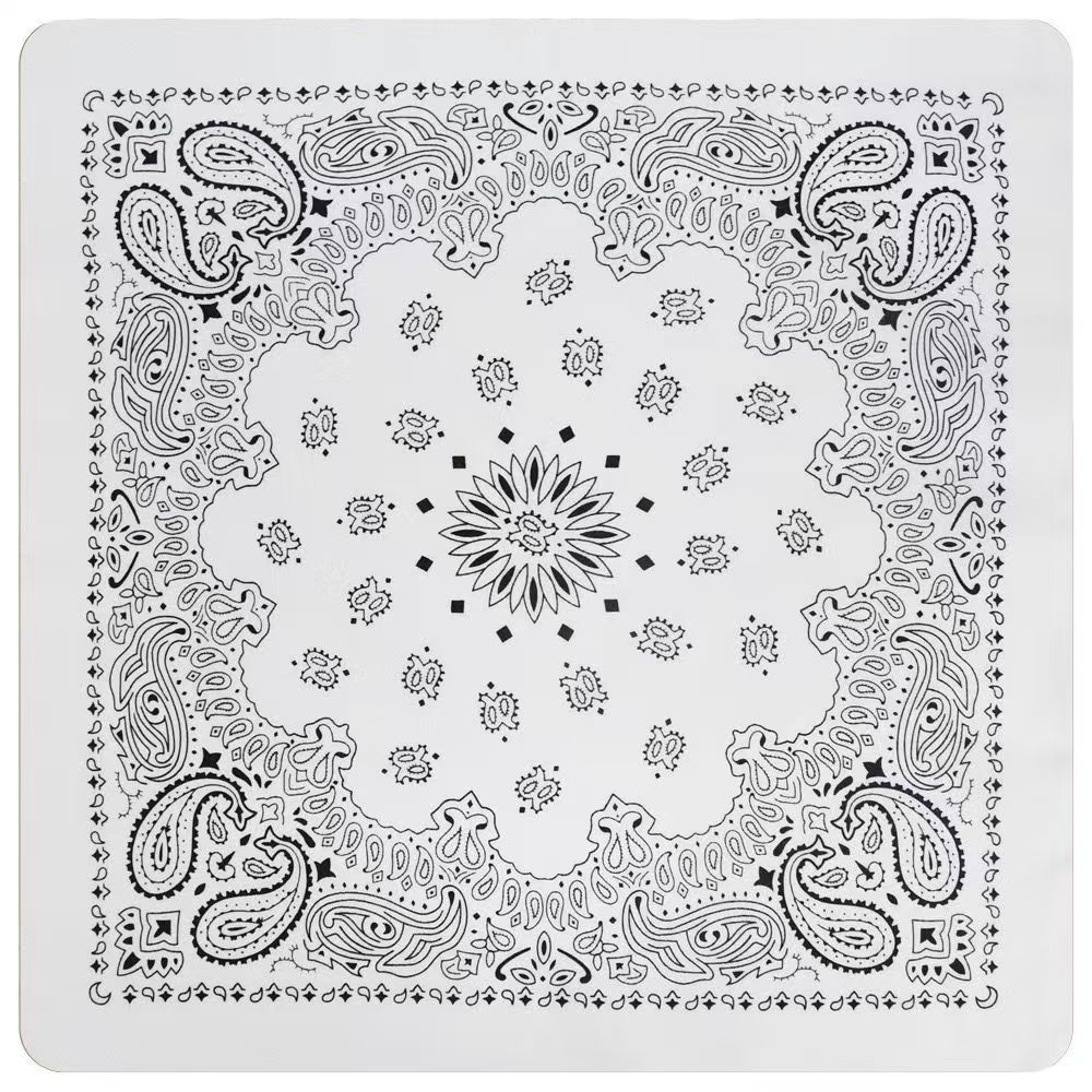 Hip-hop cashew flower square turban Bandana pure cotton American hip hop retro hair accessories