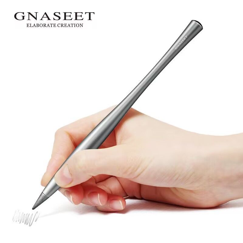 GNASEET Creative Eternal Pen Without Ink Metal High-end Signature Pen Business Engraving Gift