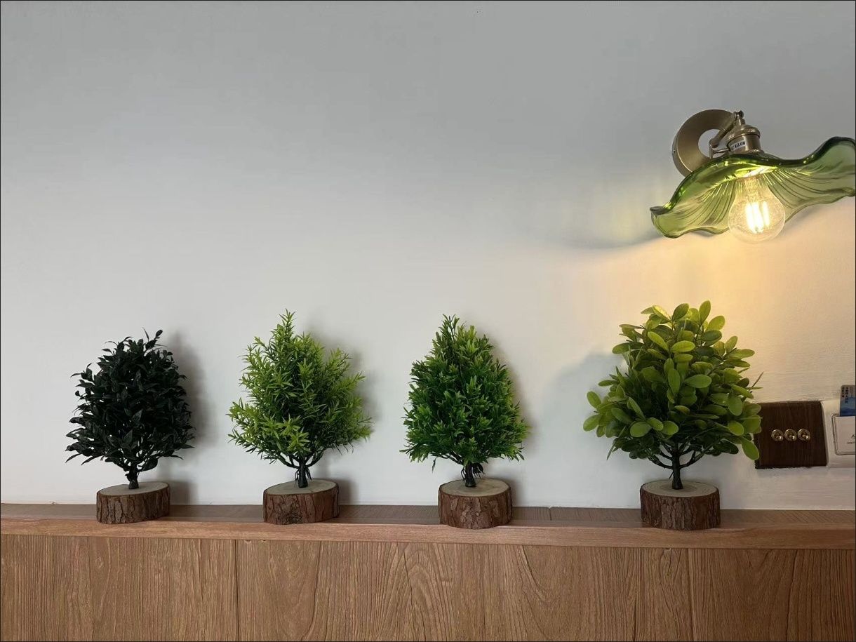 simulated artificial green plant ornaments green plant potted realistic and maintenance-free ldecorations for living room,office desk，tabletop Suitable for home soft decoration.landscape decoration