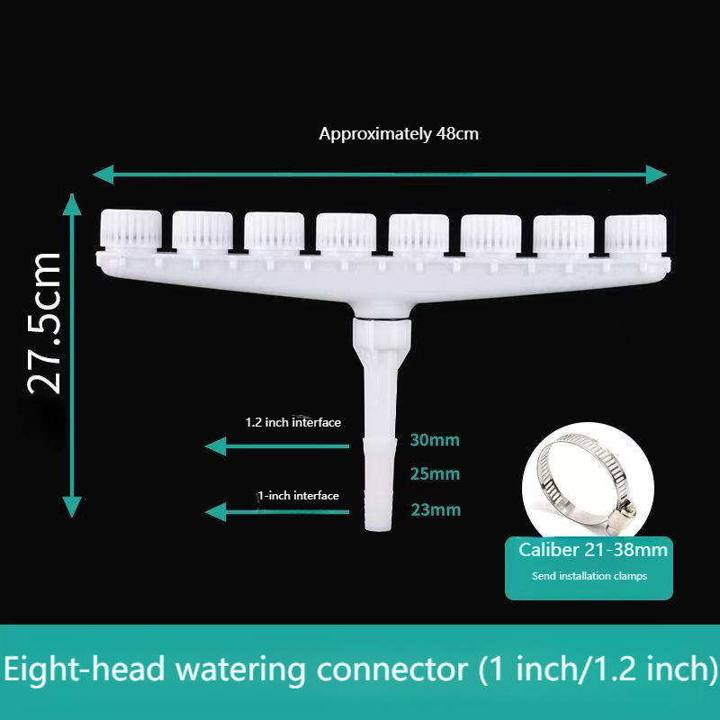 Large flow sprinkler watering gardening supplies agricultural farmland watering efficient irrigation universal atomizing sprinkler garden lawn sprinkler irrigation spray multi-hole multi-head lawn wat