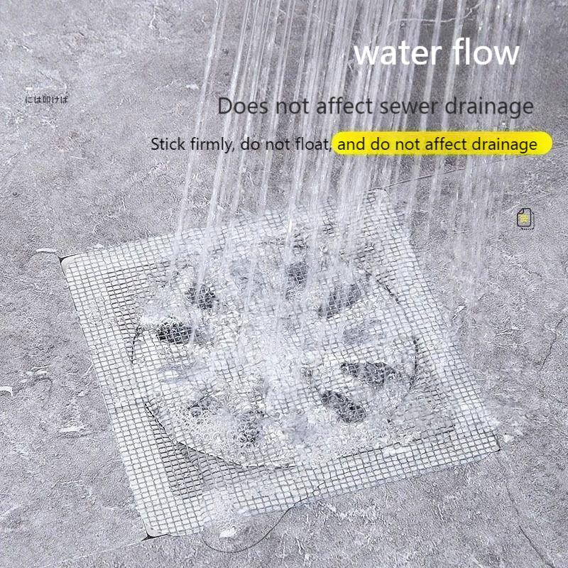 20pcs  Floor drain stickers disposable bathroom hair filter toilet sewer filter floor drain filter