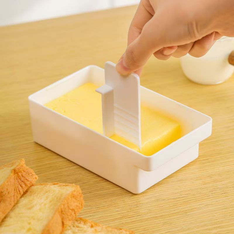 Butter storage box storage storage box refrigerator with lid cheese cheese block oil fresh-keeping moisture-proof cutting box