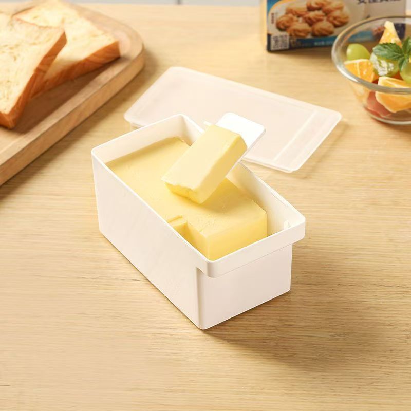 Butter storage box storage storage box refrigerator with lid cheese cheese block oil fresh-keeping moisture-proof cutting box
