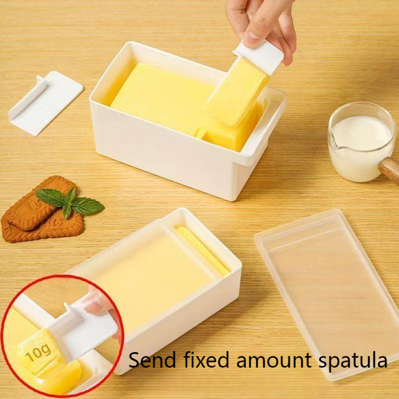 Butter storage box storage storage box refrigerator with lid cheese cheese block oil fresh-keeping moisture-proof cutting box