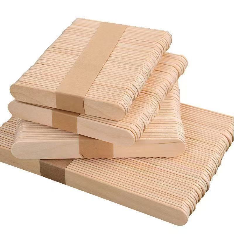 Ice cream stick  Popsicle sticks food grade special ice cream popsicle mold wooden round stick for homemade ice cream or DIY handmade