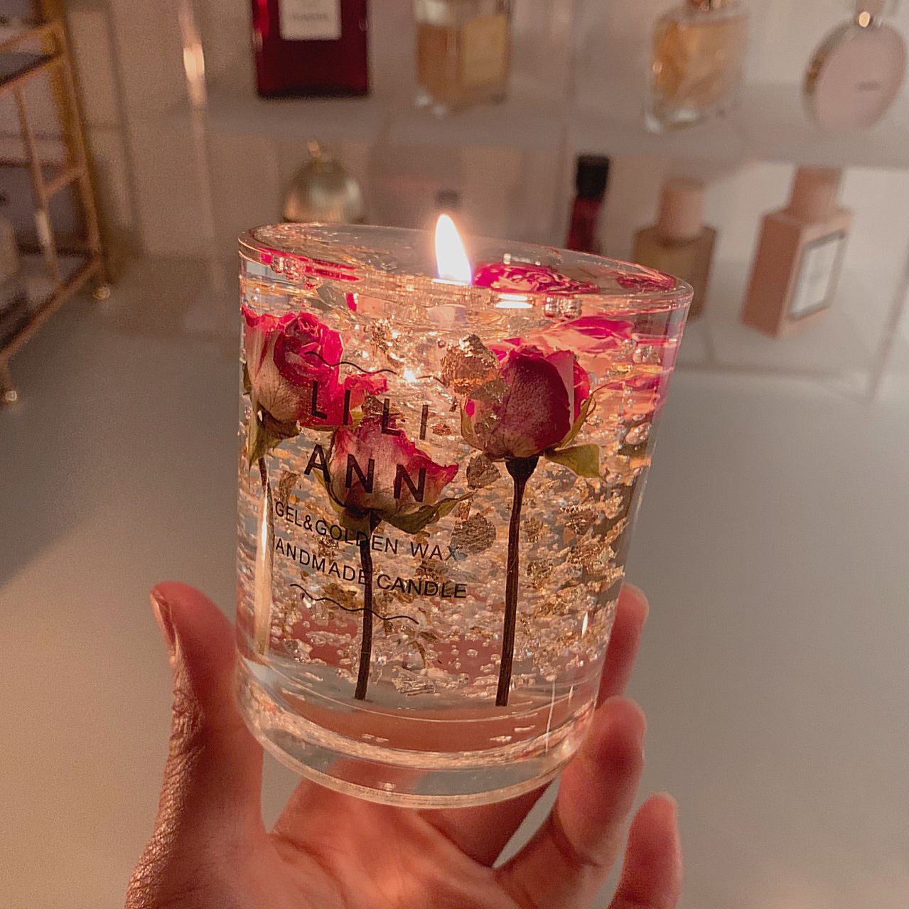 Essential oil aromatherapy candle jelly wax sleep bedroom long-lasting fragrance scented candle