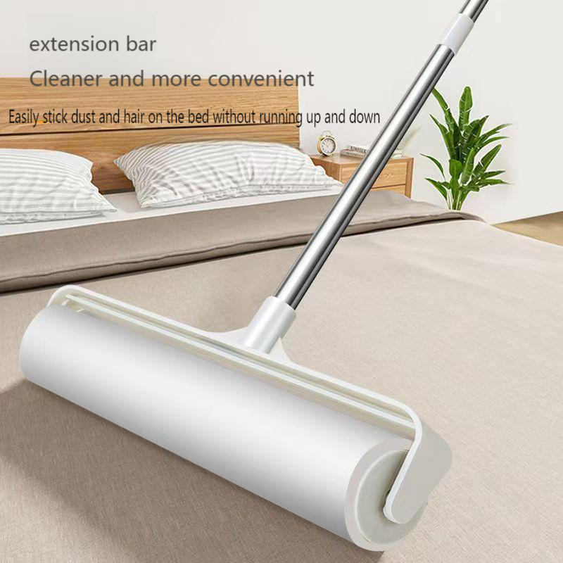 Roller hair remover long rod large long handle extended roller household dust dust stick bed hair cleaning essential