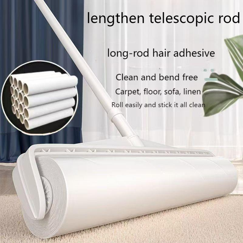 Roller hair remover long rod large long handle extended roller household dust dust stick bed hair cleaning essential