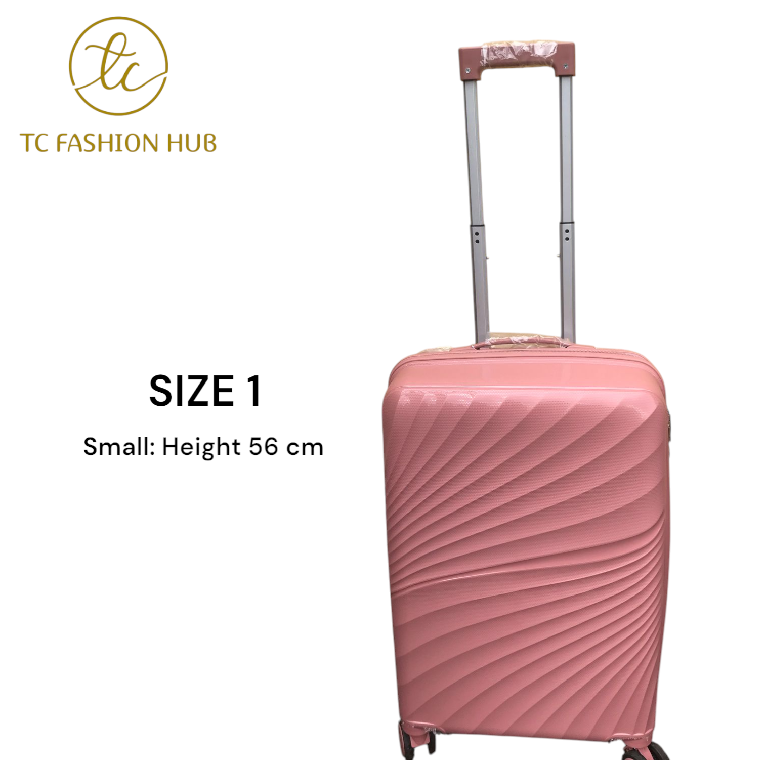 Size 30 Full Set Unbreakable Rubber Suitcase – Pink Lightweight, durable, and scratch-resistant with 360° wheels, TSA lock, anti-theft zipper, and waterproof design. Spacious and secure.