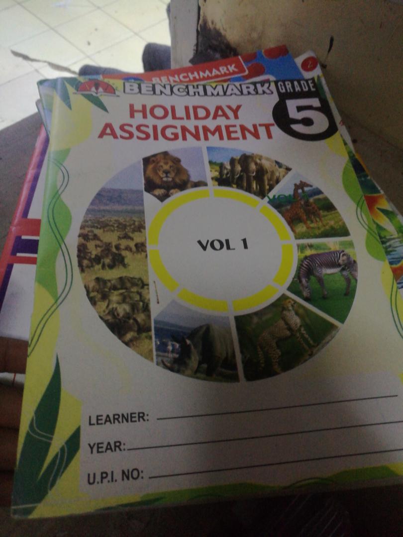 Grade 5,  and 2 other story books to help student during 1st term holiday and for revision purposes