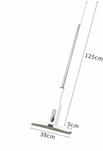 Magic Cotton Hand-Washed Floor Mop – Telescopic Stainless Steel, Self-Wringing Flat Mop