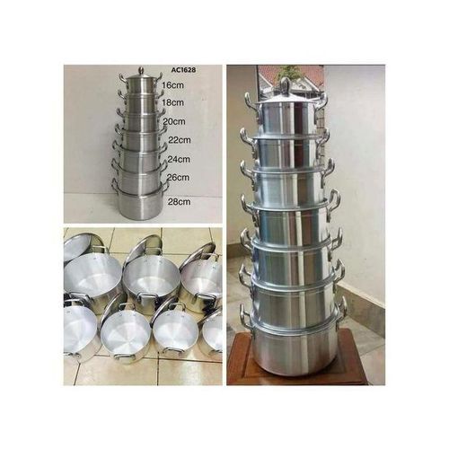 Original Tornado (TC) Cookware Set Sufuria with Free( 2 pcs Plastic service Spoons and 1 Scotch )