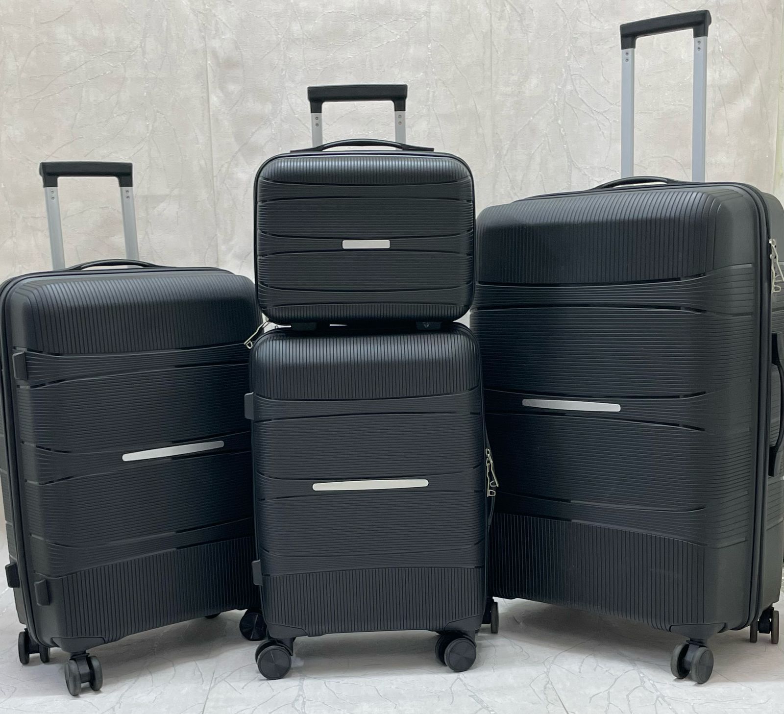 Fashion 4 IN 1 UNBREAKBLE LAXURIOUS RUBBER SUITCASE BRIEFCASE TRAVEL BAG