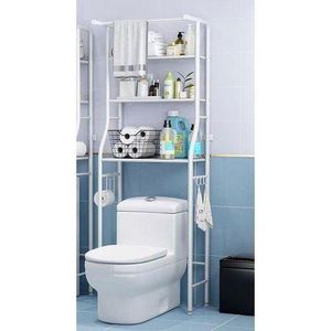 Jaza Keja 3 Layer Over The Toilet Rack Organizer With Guardrail Bathroom Organizer Free Standing Space Saver Stands Rack For Toilet Bathroom Accessories