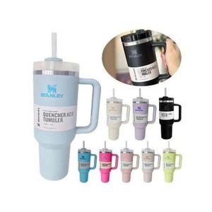 Original Stanley 1.2 Litres Stainless Steel Tumbler With Handle & Straw Lid, Insulated Reusable Stainless Steel Travel Mug